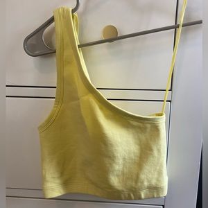 zara one shoulder top